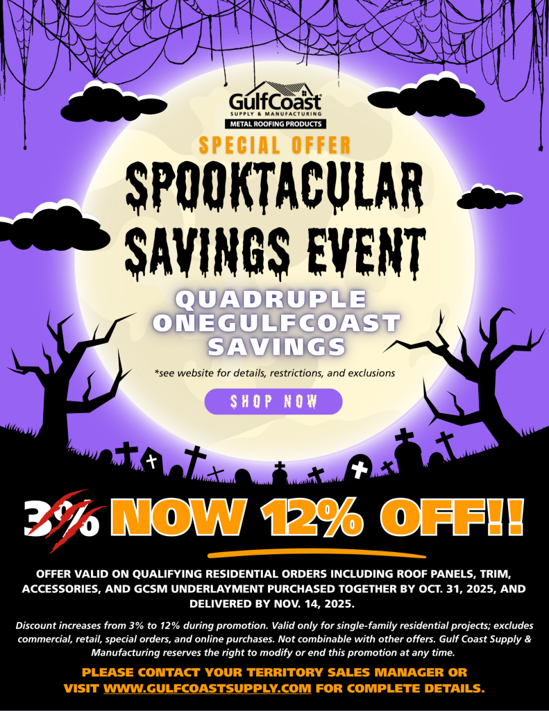 GulfCoast Spooktacular Savings Event, up to 12% off.